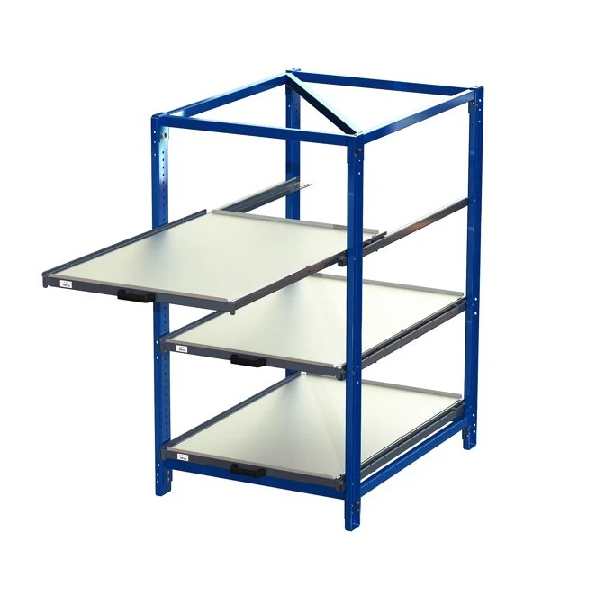 Industribyrå med 3 hyllor och utdrag 70% 200kg S22-113-1 - Bild 2