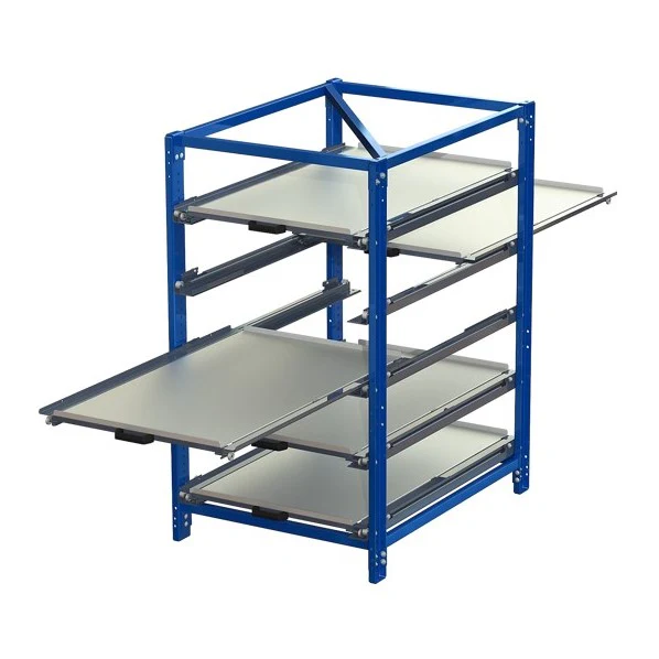 Industribyrå 5 hyllor 2-vägs utdarg 70% 200 kg S22-135-0